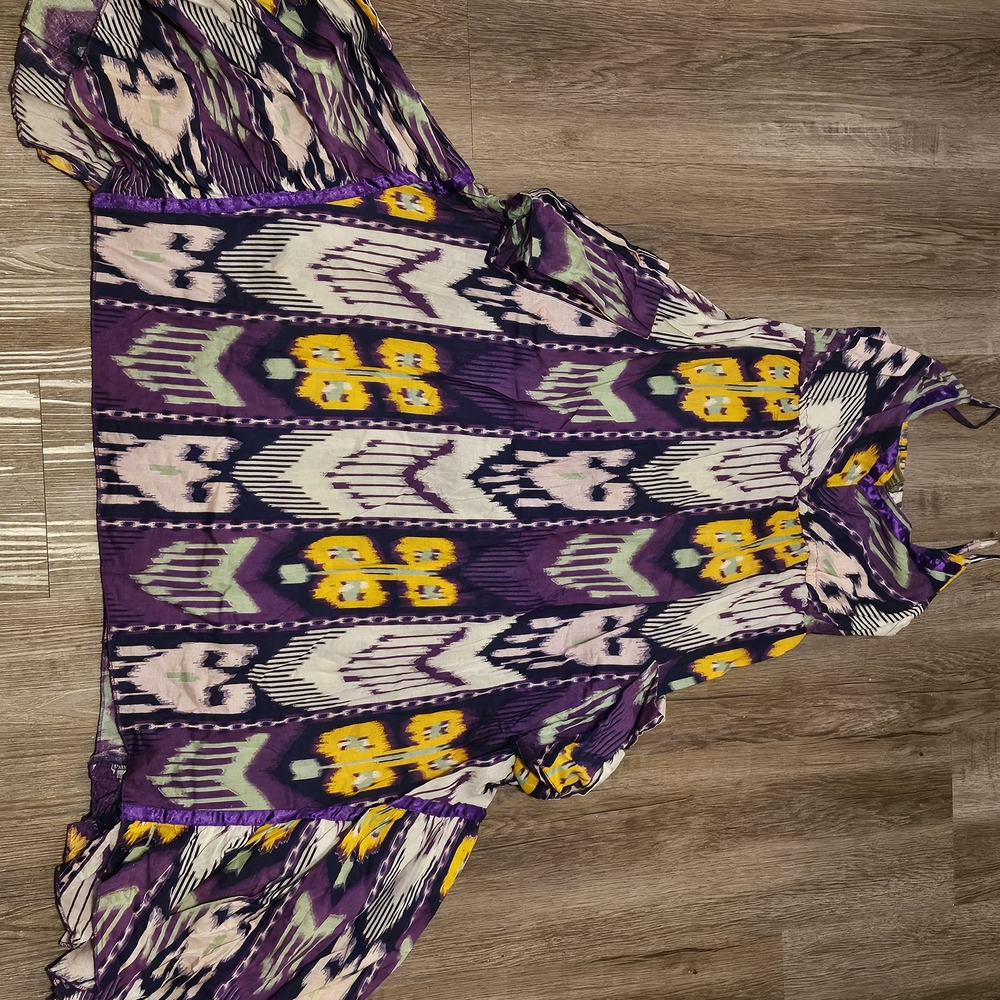 Urban Nomad Purple and Yellow Striped Dress